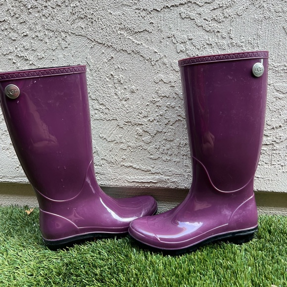 UGG Shaye Rain Boots Womens Size 6 Purple Shoes Boots - Picture 3 of 8